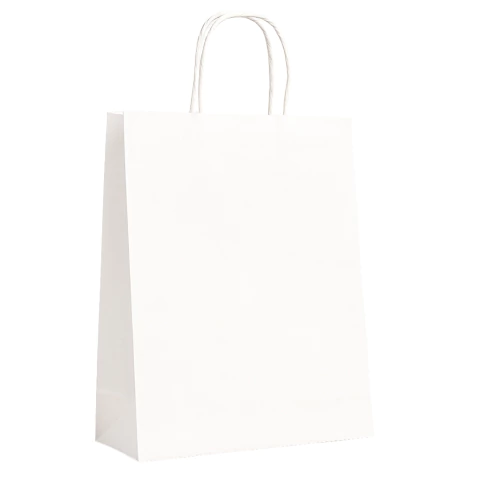 Sacola de Papel Branca p/ Presente XL 31x42x12cm - Pct c/ 12