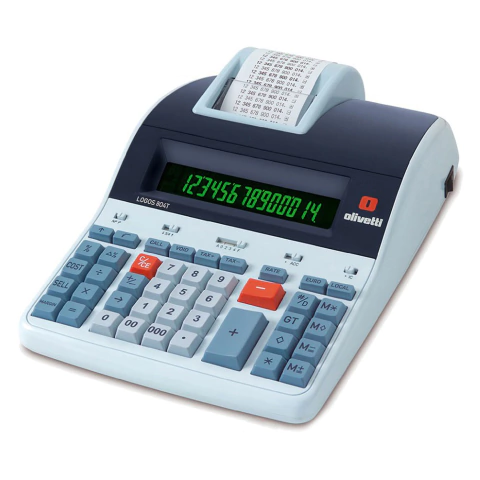 Calculadora de Mesa Olivetti Logos 804T 14 dígitos Térmica