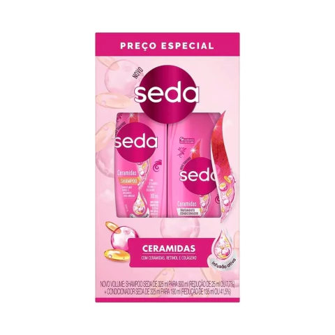 Kit Seda Ceramidas Shampoo 300ml + Condicionador 190ml