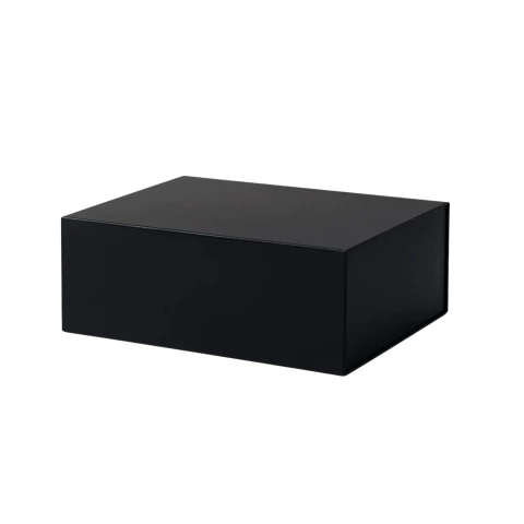 Caixa Dobrável com Imã Preta PP 20x18,2x8cm