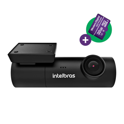 Kit Câmera Veicular Full HD Smart DC3102 c/ Cartão Micro SD 32GB