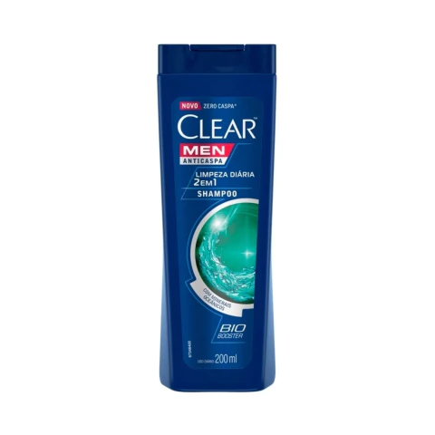 Shampoo Clear Men 2 em 1 Limpeza Diária 200ml