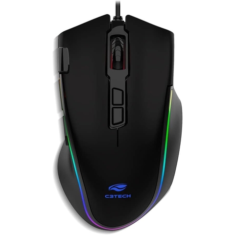 Mouse Gamer C3Tech Fury MG-520BK Preto, USB