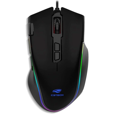Mouse Gamer C3Tech Fury MG-520BK Preto, USB