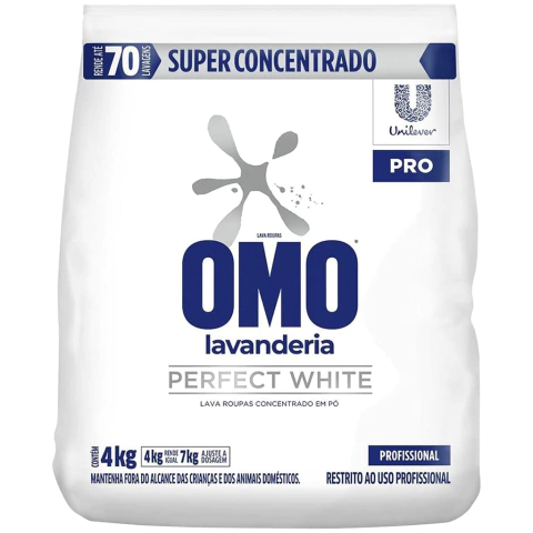 Omo Perfect White Pro Pacote 4kg, OMO