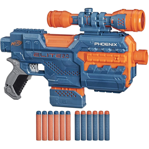Nerf Elite Stryfe 2.0/Phoenix CS-6 Lança dardos Hasbro