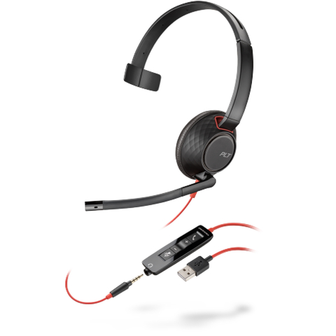 Headset Poly Blackwire 5210 C5210 USB-A WW