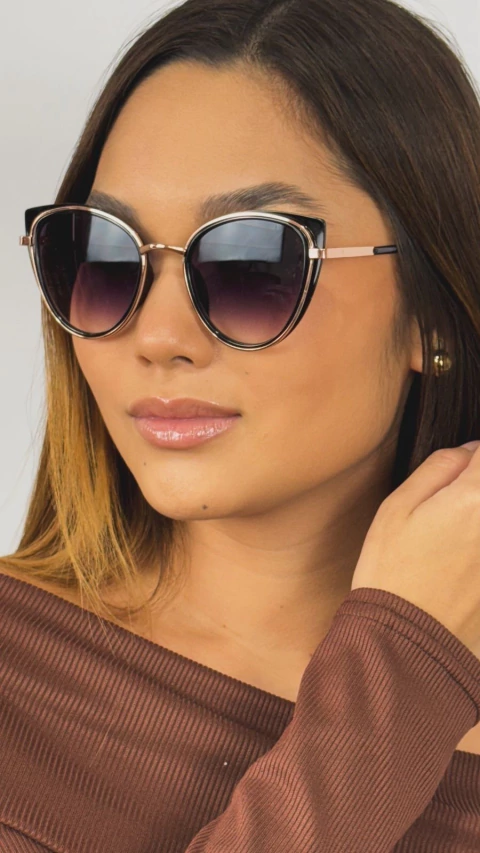 Óculos de Sol Ramona • 2408 • Metal • Acetato - comprar online