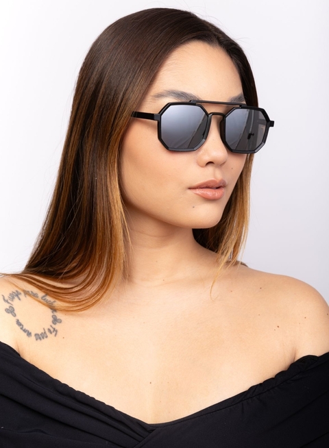 Óculos de Sol Galático • XFG1577 • Geométrico • Unissex • Molas flexíveis • Acetato - comprar online