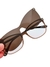 Óculos CLIP-ON 2 em 1 FLEXCLIP • H•25033 • ARMAÇÃO + SOLAR • ACETATO • HASTE COM MOLAS