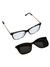 Óculos CLIP-ON 2 em 1 EVOLUT • H•25047 • ARMAÇÃO + SOLAR • ACETATO + METAL • HASTE COM MOLAS - loja online