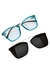 Óculos CLIP-ON 2 em 1 VERSA • H•25027 • ARMAÇÃO + SOLAR • TR90 + METAL HASTE COM MOLAS na internet