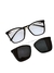 Óculos CLIP-ON 2 em 1 VERSA • H•25027 • ARMAÇÃO + SOLAR • TR90 + METAL HASTE COM MOLAS