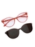 Óculos CLIP-ON 2 em 1 SONALY • H•25035 • ARMAÇÃO + SOLAR • ACETATO • HASTE COM MOLAS com AGULHA na internet