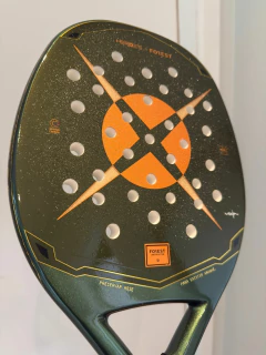 Raquete De Beach Tennis Heroes Forest 2025 Carbono Biológico - COM TARATMENTO na internet