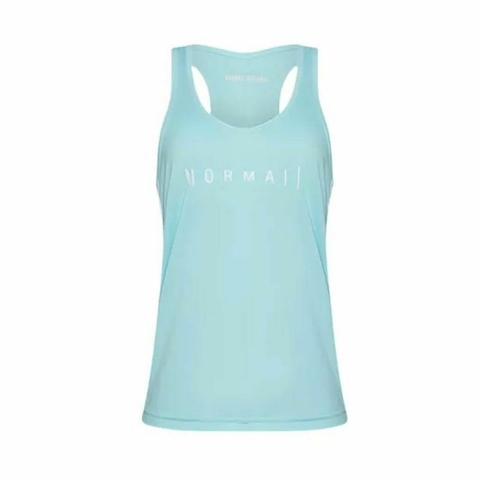 Regata Feminina Nadador Faixa Lateral Beach MORMAII - Azul Claro
