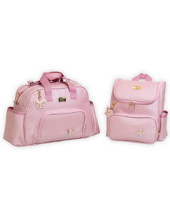 Conjunto Bolsa G e Mochila - Coleção Borboleta Corano - A&C