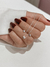 Conjunto coração mini + zircônia no meio