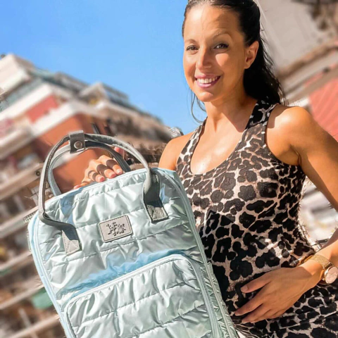 Mochila Maternal Poly Sky Blue - comprar online