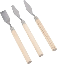 SET ESPATULAS METALICAS POR 3