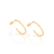 Brinco Meia Argola Oval banhado a Ouro 18K Rommanel