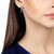 Brinco Meia Argola Oval banhado a Ouro 18K Rommanel - Jessica Joias Rommanel