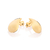 Brinco gota abaulada banhado a ouro 18k - comprar online