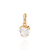 Gargantilha Fio Elo Redondo Pequenos Cubos com Pingente Solitário Coração com Zircônia banhada a Ouro 18K Rommanel - comprar online