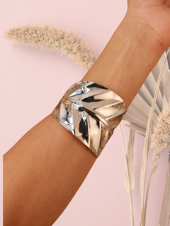 Bracelete Folha Prata - comprar online