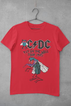 Camiseta Unissex " ACDC - Fly On The Wall 1985 Tour - modelo 1 "
