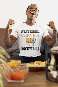 Camiseta " Futebol, Cerveja & Rock'n'Roll "