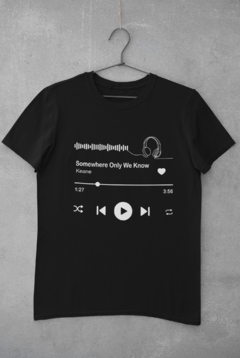 Camiseta Unissex " Keane - Somewhere Only We Know " - comprar online