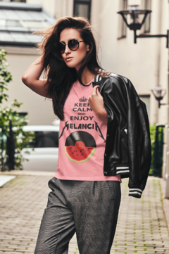 Camiseta ' Keep calm enjoy / Melancia "