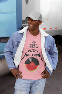 Camiseta " Keep calm enjoy / Melancia " - Made in Music