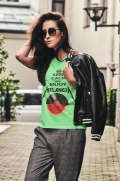 Camiseta ' Keep calm enjoy / Melancia " - loja online