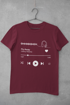 Camiseta Unissex " Lenny Kravitz - Fly Away " - Made in Music
