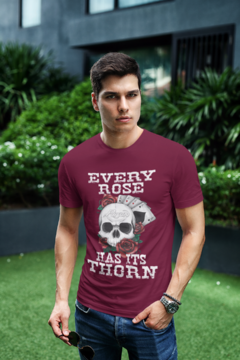 Camiseta Unissex "Poison - Every Rose has its thorn" na internet