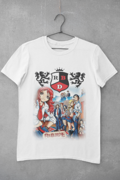Camiseta Unissex " Rebelde - RBD - Mangá " (modelo 1) - comprar online