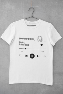 Camiseta Unissex "A música que te toca" (Personalizada, ler descrição) na internet