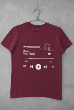 Camiseta Unissex "A música que te toca" (Personalizada, ler descrição) - loja online