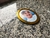 Moldura para foto em porcelana 8x10cm para cemitério em ACM - Dourada na internet