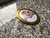Moldura para foto em porcelana 7x9cm para cemitério em ACM - Dourada na internet