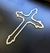 Crucifixo antifurto para cemitério Malta espelhado em ACM - Cromado - Grande (20x25cm) - loja online