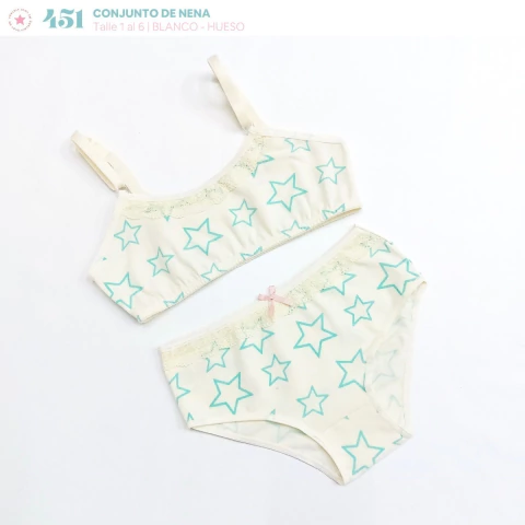 Conjunto niña de algodón Art. 451 - comprar online