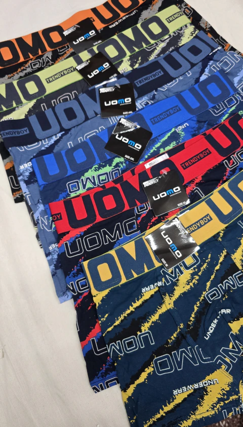 Pack x6 Boxer Uomo Trendy Boy estampado letras algodón lycra