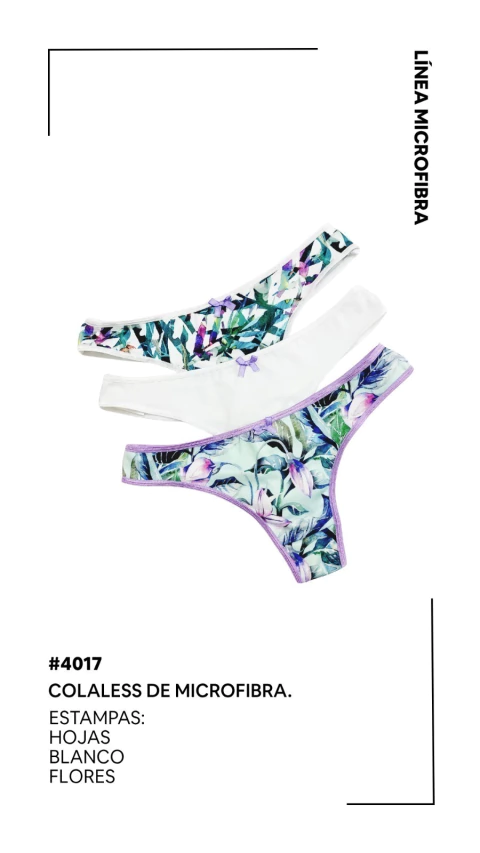 Pack x3 colaless microfibra Art. 4017 (violeta) - comprar online