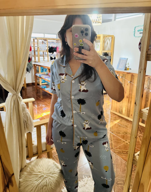 Pijama camisero 3 piezas
