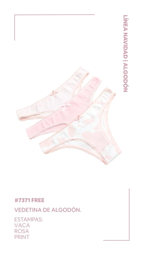 Pack x3 Vedetina de algodón XL rosa Art. 7371 FREE - comprar online