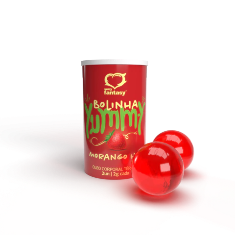 Bolinha Yummy Morango Hot