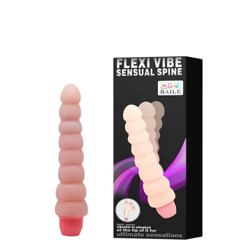 BW-007102G Vibrador Flexível Diâmetro Escalonado com Vibração Multivelocidade – FLEXI VIBE SENSUAL SPINE